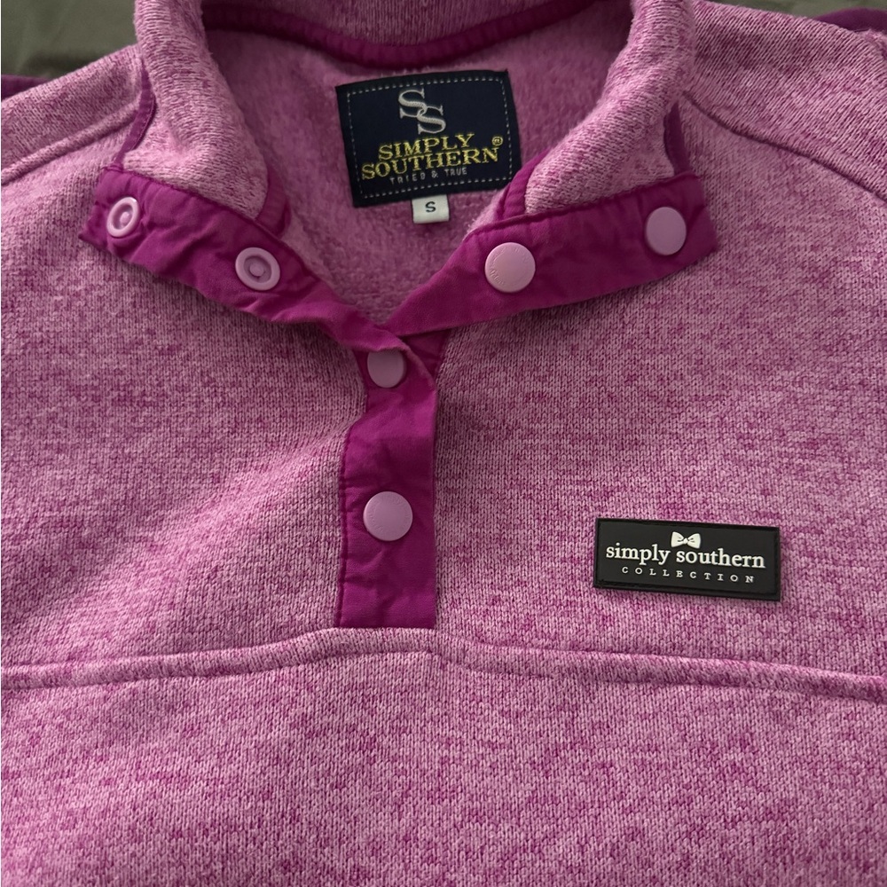 Simply Southern Kids' Pink and Purple Sweatshirt